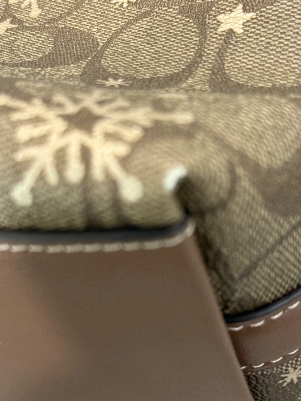COACH Signature Clara Snowflake Shoulder Bag
